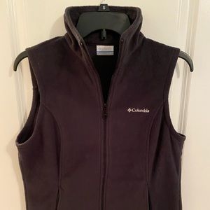 Women’s Columbia Fleece Vest Charcoal Gray